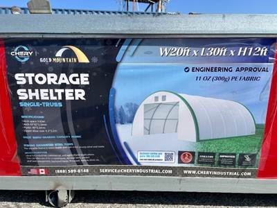 GOLD MOUNTAIN 20'X30'X12' STORAGE SHELTER --(LOCATED IN COLTON, CA)--