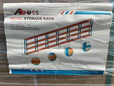 ABOSS 39'X2'X6' METAL STORAGE RACK --(LOCATED IN COLTON, CA)--