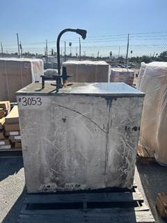 55 GALLON PRODUCT TANK W/HAND PUMP --(LOCATED IN COLTON, CA)--