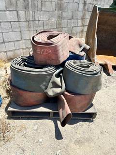 APPROX. (10) ASST. DISCHARGE HOSES --(LOCATED IN COLTON, CA)--
