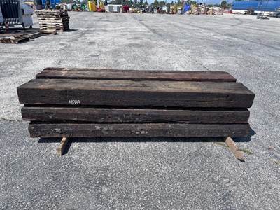 APPROX. (12) 8' RAILROAD TIES --(LOCATED IN COLTON, CA)--
