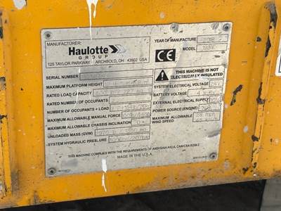 2018 HAULOTTE 1931E SCISSORLIFT