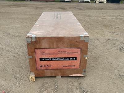 2026 ABOSS JD2540SD METAL WAREHOUSE SHED --(LOCATED IN MADERA, CA)--