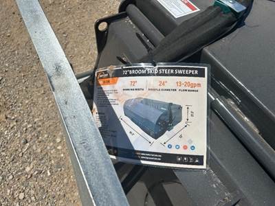 2026 ARTEER SS-72W 72" SWEEPER ATTACHMENT --(LOCATED IN MADERA, CA)--