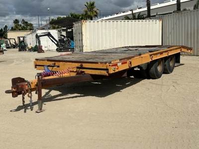1980 WISCONSIN TRAILER CO 1900-20 TILTBED TRAILER