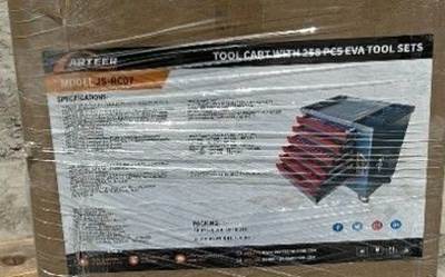 2026 ARTEER JS-RC07 7-DRAWER TOOL TROLLEY W/258 PIECE TOOLS