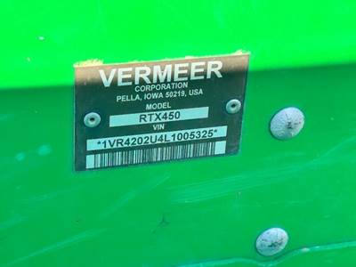 2021 VERMEER RTX450 TRENCHER