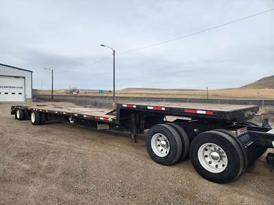 Transcraft DTL-2100 53ft Steel Flatbed Trailer - Air Ride, Fixed Spread Axle