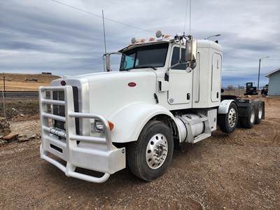 Peterbilt 367 Tri Axle Sleeper Semi Truck - 36" Flat Top Sleeper, Cummins 485HP, 10 Speed Autoshift Amt