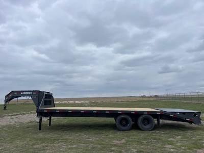 Lamar 25x102 Tandem Axle Steel Tag Trailer - Spring, Fixed Axle