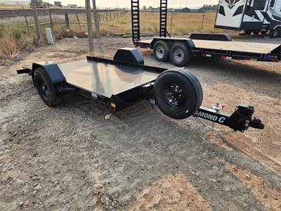 Diamond C 12ft Single Axle Steel Tilt Trailer - Fixed Axle