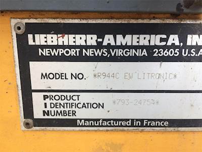Liebherr R944C EW LITRONIC Demolition Equipment