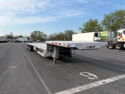 Wabash 53x102 Tri Axle Drop Deck Trailer - Air Ride, Fixed Axle
