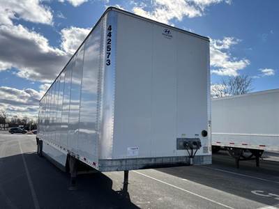 Hyundai 53 ft Dry Van Trailer - Swing Door, Air Ride, Sliding Axle