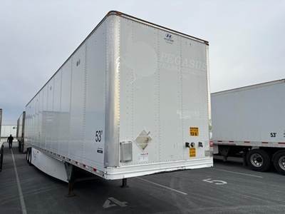 Hyundai 53 ft Dry Van Trailer - Swing Door, Air Ride, Sliding Axle