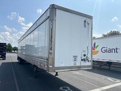 Hyundai 53 ft Dry Van Trailer - Roll up Door, Air Ride, Sliding Axle