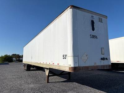 Hyundai 53 ft Dry Van Trailer - Swing Door, Spring, Sliding Axle