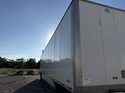 Hyundai 53 ft Dry Van Trailer - Swing Door, Air Ride, Sliding Axle