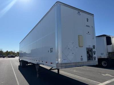 Hyundai 53 ft Dry Van Trailer - Swing Door, Air Ride, Sliding Axle
