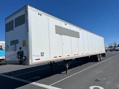 Wabash 53 ft Dry Van Trailer - Roll up Door, Spring, Liftgate, Sliding Axle