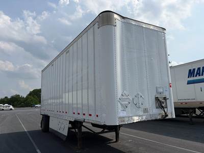 Wabash 28 ft Dry Van Trailer - Roll up Door, Spring, Single Axle, Sliding Axle