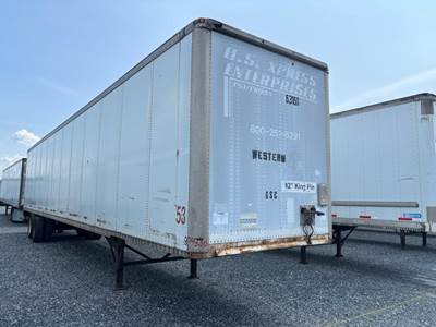 Wabash 53 ft Dry Van Trailer - Swing Door, Air Ride, Sliding Axle