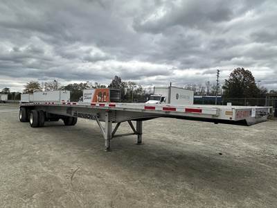 Benson 48x102 Aluminum Flatbed Trailer - Air Ride, Fixed Axle