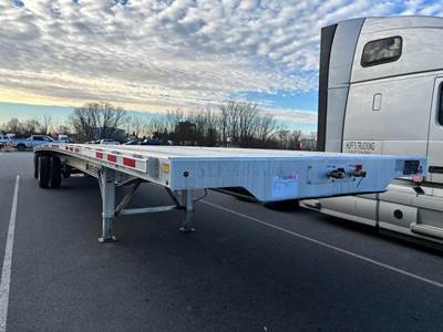 Benson 48x102 Aluminum Flatbed Trailer - Air Ride, Fixed Axle