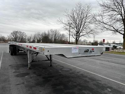 Benson 48x102 Aluminum Flatbed Trailer - Air Ride, Fixed Axle