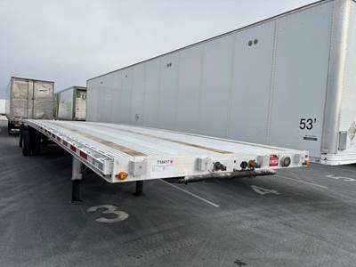 East 48x102 Aluminum Flatbed Trailer - Air Ride, Fixed Axle