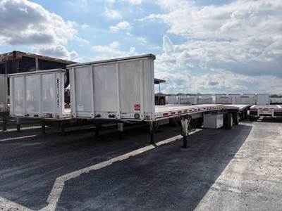 East 48x102 Aluminum Flatbed Trailer - Air Ride, Fixed Axle