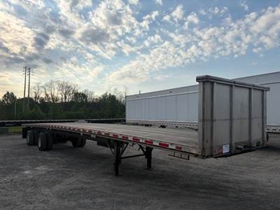 East 53x102 Aluminum Flatbed Trailer - Air Ride, Fixed Axle