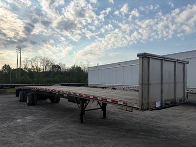 East 53x102 Aluminum Flatbed Trailer - Air Ride, Fixed Axle