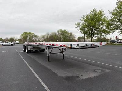 East 48x96 Combination Flatbed Trailer - Air Ride, Fixed Axle