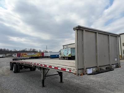 East 48x102 Aluminum Flatbed Trailer - Air Ride, Fixed Axle