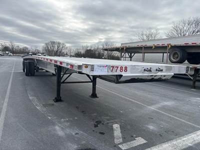 Fontaine 48x102 Aluminum Flatbed Trailer - Air Ride, Fixed Axle