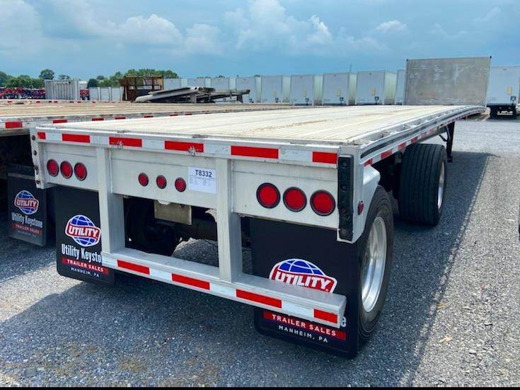 2013 MAC Trailer 45x96 Aluminum Flatbed Trailer Air Ride, Fixed