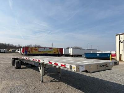 Wabash 48x102 Aluminum Flatbed Trailer - Air Ride, Fixed Axle