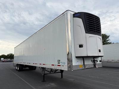 Wabash 53 ft Reefer Trailer - Sliding Axle, Swing Door, Carrier