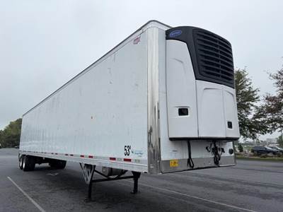 Wabash 53 ft Reefer Trailer - Sliding Axle, Swing Door, Carrier
