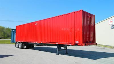 Custom Built HEAVY DUTY STEEL OPEN TOP Chip Trailer