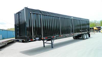 Custom Built OPEN TOP CONTAINER Chip Trailer
