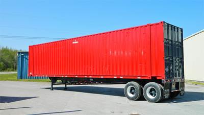 Custom Built STEEL CONTAINER Chip Trailer