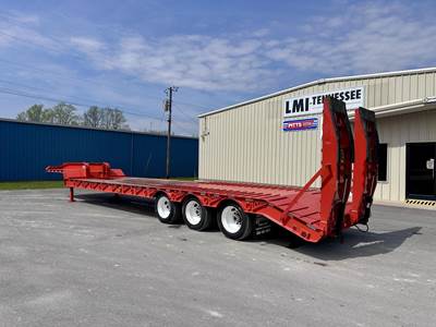 WHITES 40x102 Tri Axle Steel Drop Deck Trailer - 4 Spring, Fixed Axle