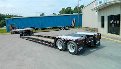 JET 53x102 Tandem Axle Steel Lowboy Trailer - Air Ride, Fixed Axle