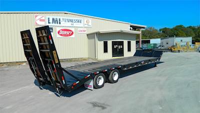 Pitts LB35-33 Hyd Ramps Lowboy Trailer