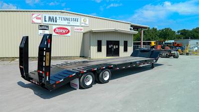 Pitts LB35-33-Spr Ramps Lowboy Trailer