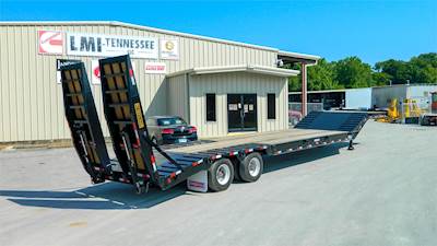 Pitts LB35-33CSHyd Ramps Lowboy Trailer