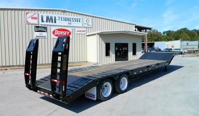 Pitts LB35-38S 22.5 TIRES Lowboy Trailer