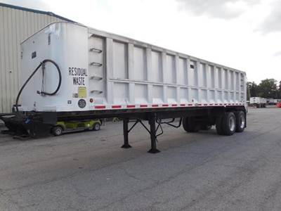 Alfab 34 ft End Dump Trailer - Tandem Axle, Aluminum, Air Ride